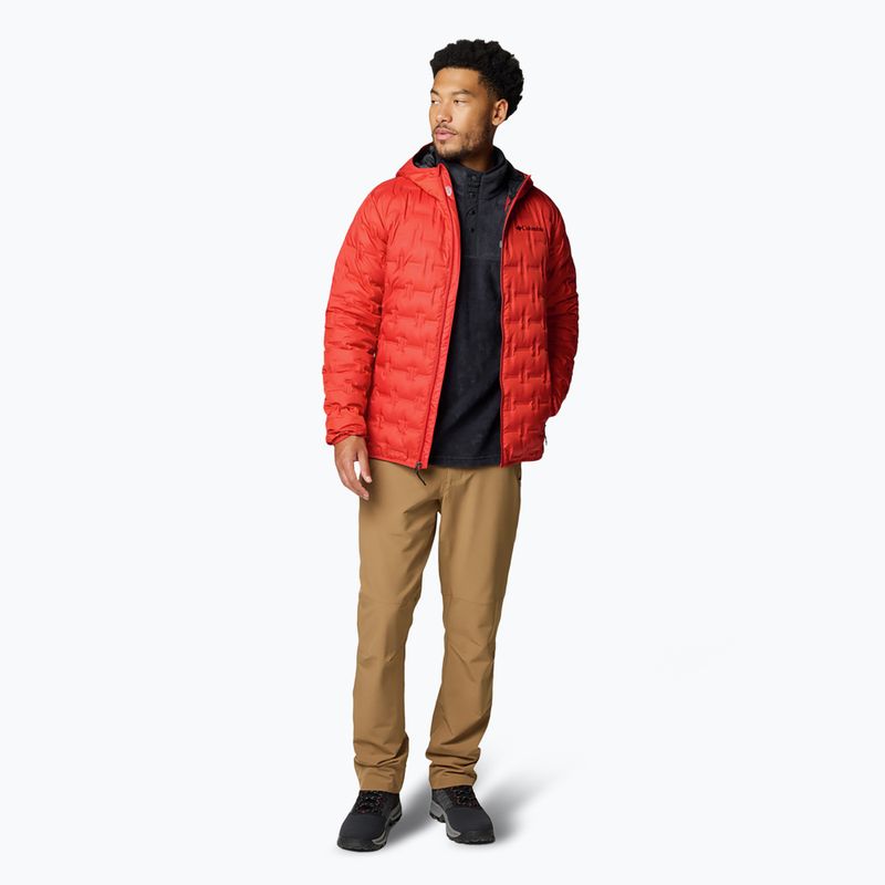 Piumino Columbia Delta Ridge II da uomo con cappuccio rosso vela 2