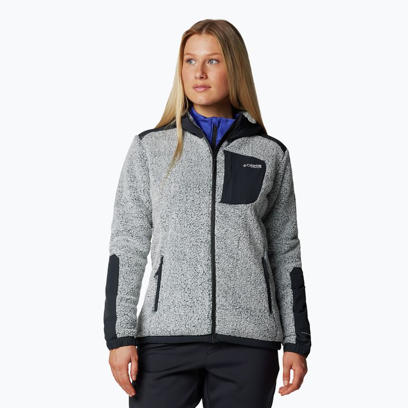 Felpa Columbia Arctic Crest Sherpa donna bianco/nero 5