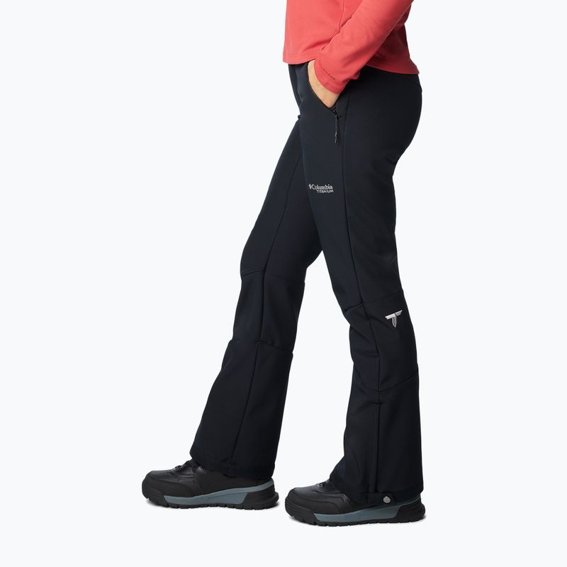 Pantaloni da sci da donna Columbia Roffee Ridge VI nero 3