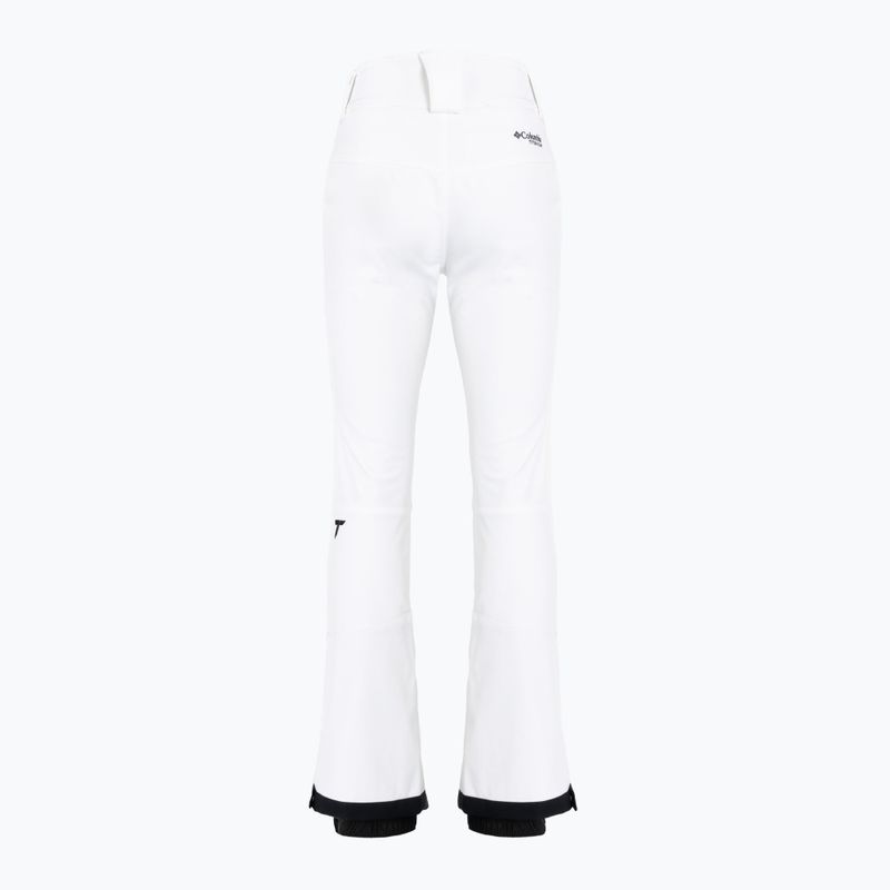 Pantaloni da sci donna Columbia Roffee Ridge VI bianco 2