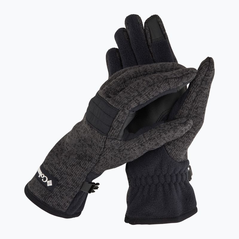 Guanti da trekking da uomo Columbia Sweater Weather II nero heather