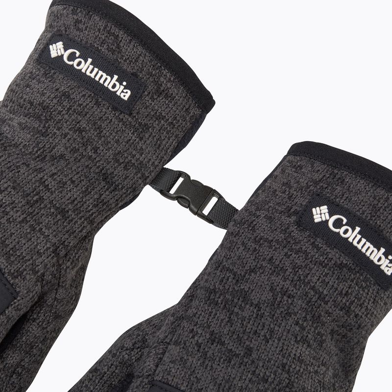 Guanti da trekking da uomo Columbia Sweater Weather II nero heather 5