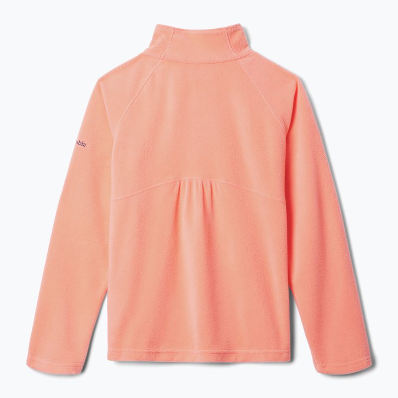 Felpa in pile per bambini Columbia Glacial Fleece hot coral 2