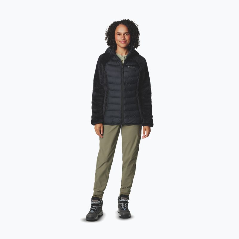 Giacca ibrida da donna Columbia Powder Lite II Sherpa Hybrid nera 2