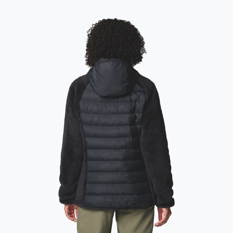 Giacca ibrida da donna Columbia Powder Lite II Sherpa Hybrid nera 3