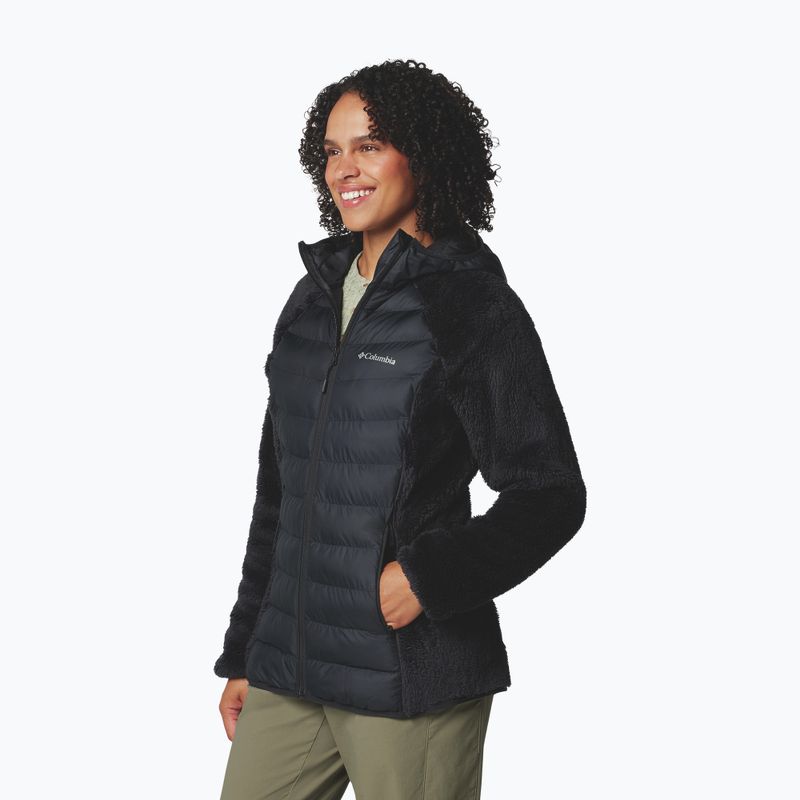 Giacca ibrida da donna Columbia Powder Lite II Sherpa Hybrid nera 4