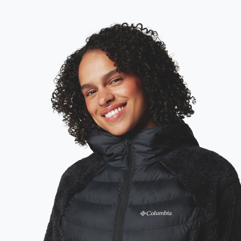 Giacca ibrida da donna Columbia Powder Lite II Sherpa Hybrid nera 5