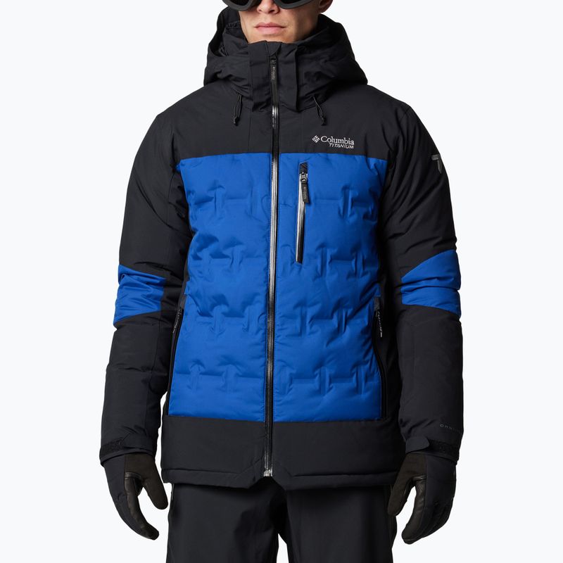 Giacca da sci Columbia Wild Card IV Down mountain blu/nero da uomo