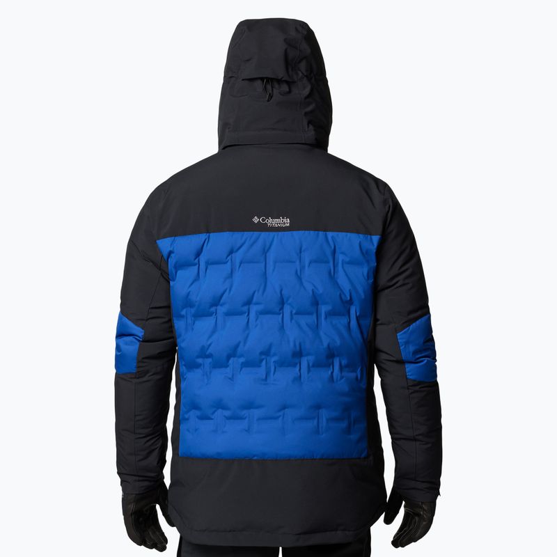 Giacca da sci Columbia Wild Card IV Down mountain blu/nero da uomo 2