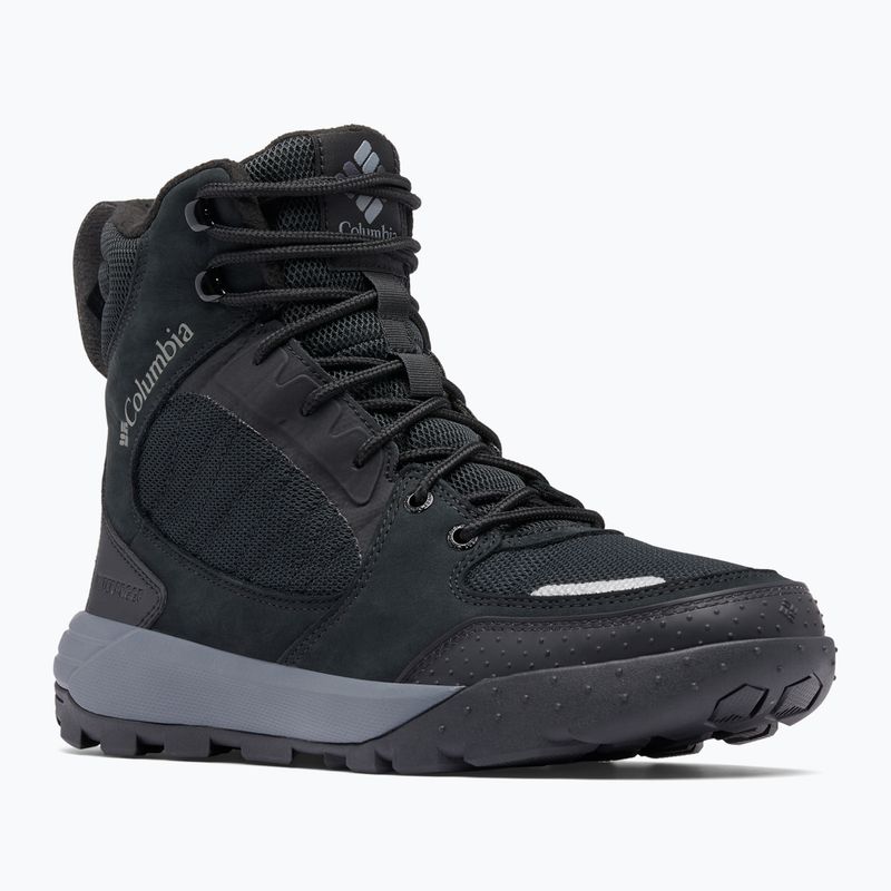 Uomo Columbia Portlander Boot Ohi nero/ grigio acciaio 8