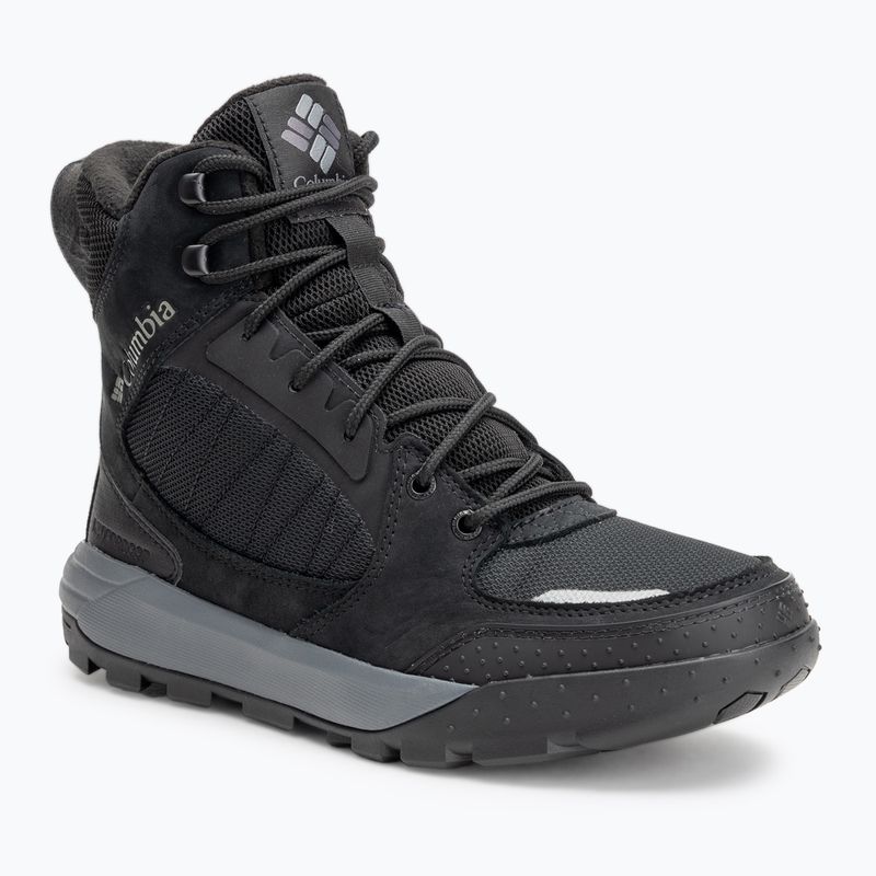Uomo Columbia Portlander Boot Ohi nero/ grigio acciaio