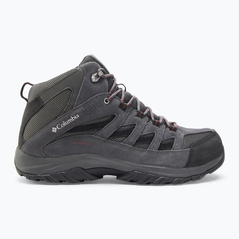 Columbia Crestwood Mid Wp V2 grigio scuro/ruggine profonda, scarpe da trekking da uomo 2