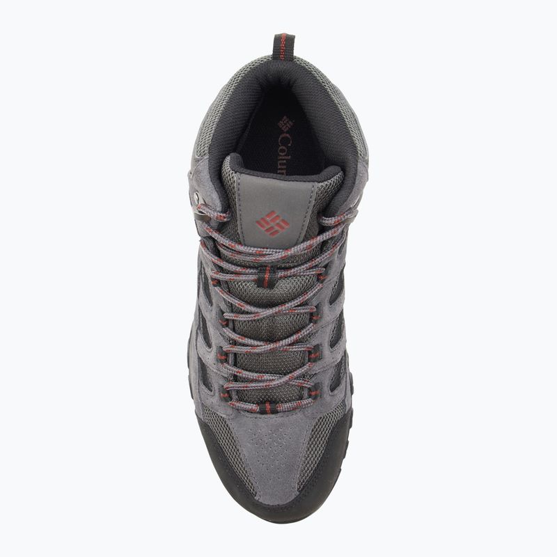 Columbia Crestwood Mid Wp V2 grigio scuro/ruggine profonda, scarpe da trekking da uomo 5