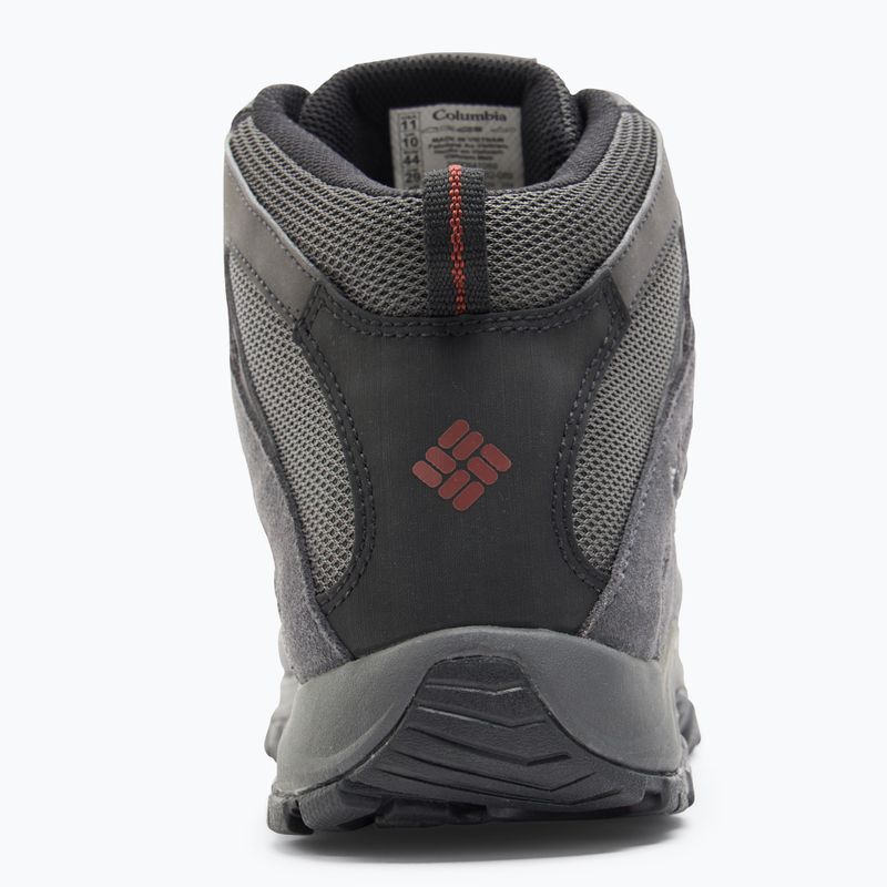 Columbia Crestwood Mid Wp V2 grigio scuro/ruggine profonda, scarpe da trekking da uomo 6
