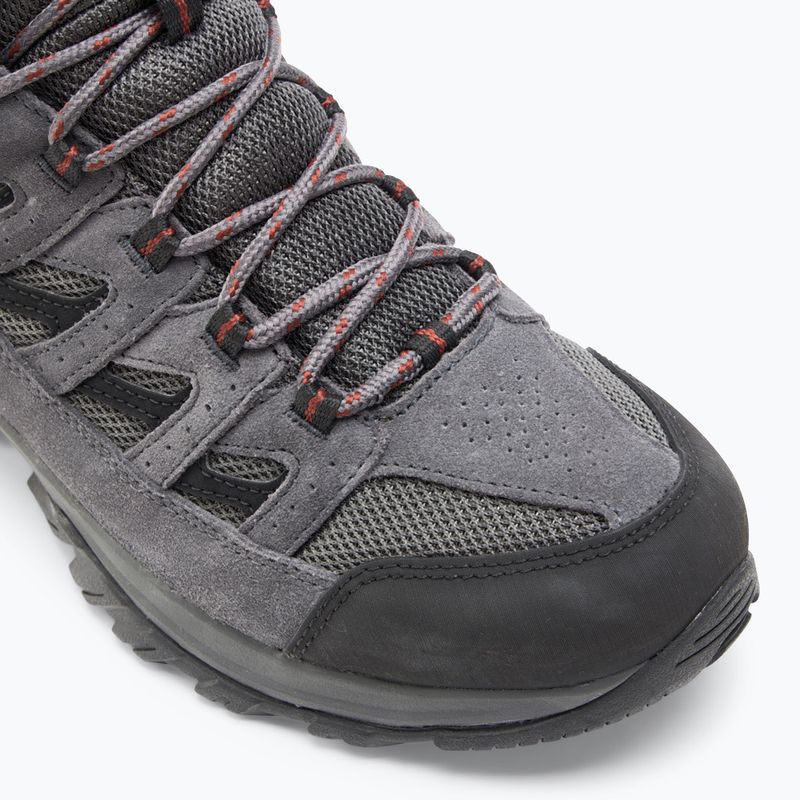Columbia Crestwood Mid Wp V2 grigio scuro/ruggine profonda, scarpe da trekking da uomo 7