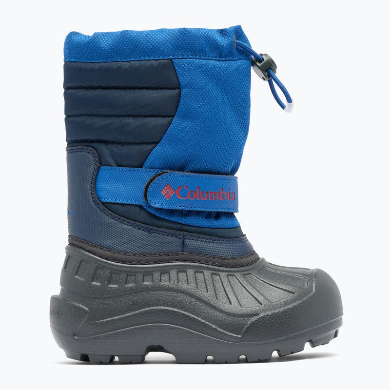 Columbia Powderbug Snowlite, scarponi da neve per bambini di colore blu montagna/spicy 10