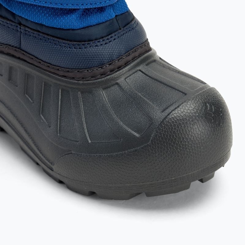 Columbia Powderbug Snowlite, scarponi da neve per bambini di colore blu montagna/spicy 7