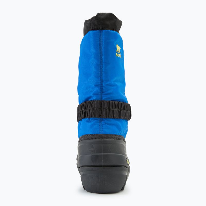 Sorel Youth Flurry nero/super blu, stivali da neve per bambini 6