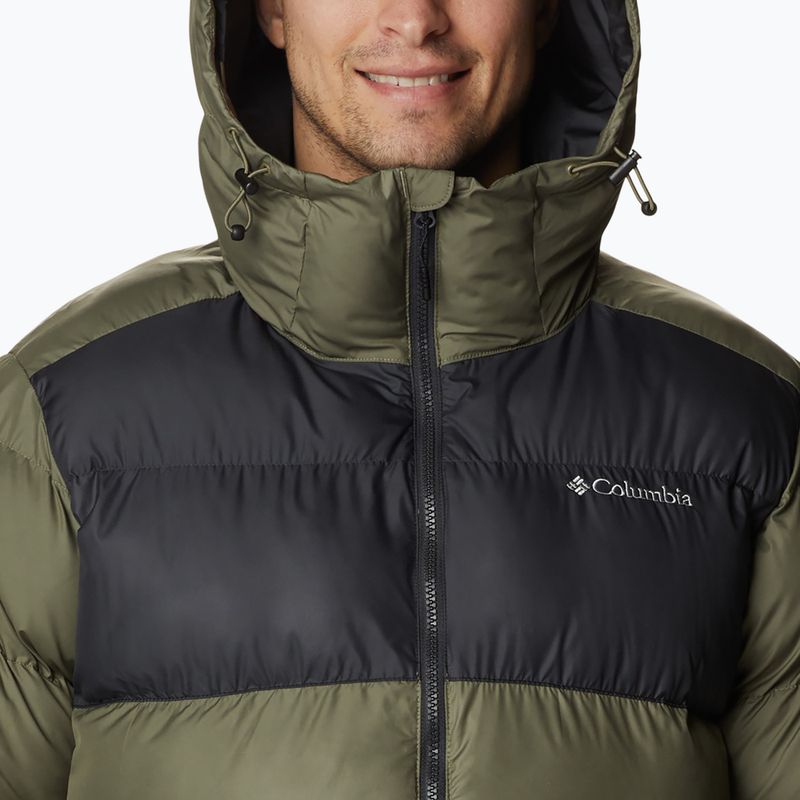 Piumino Columbia Pike Lake II da uomo con cappuccio verde pietra/ squalo 399 5