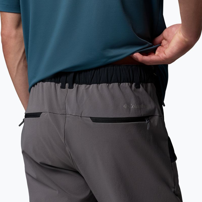 Pantaloni softshell uomo Columbia Tech Softshell city grey/black 6