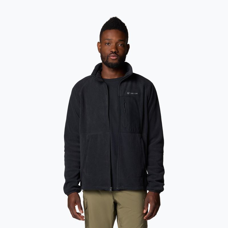 Felpa Columbia Rapid Expedition II Full Zip da uomo in pile nero