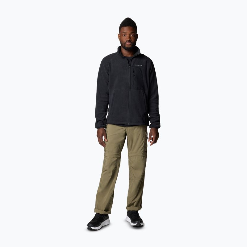 Felpa Columbia Rapid Expedition II Full Zip da uomo in pile nero 2
