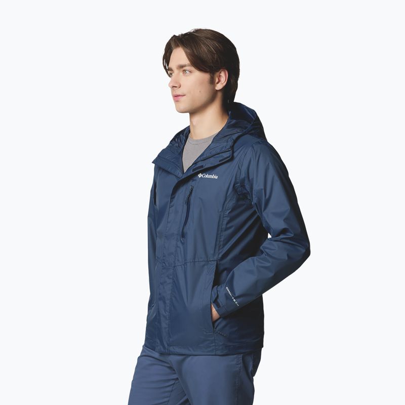 Columbia Pouring Adventure III giacca da pioggia da uomo collegiate navy 5