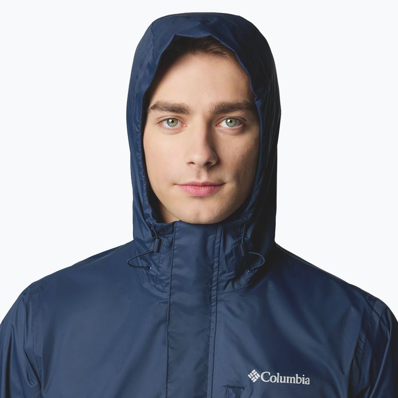 Columbia Pouring Adventure III giacca da pioggia da uomo collegiate navy 6