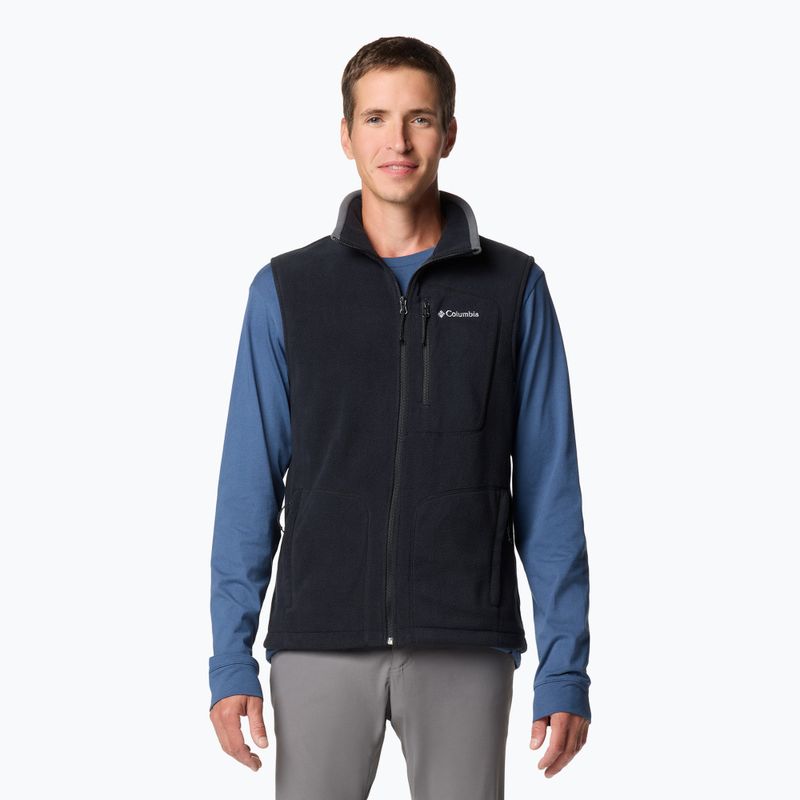 Smanicato Columbia Fast Trek Fleece nero uomo