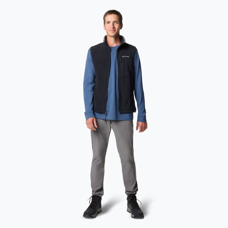 Smanicato Columbia Fast Trek Fleece nero uomo 2