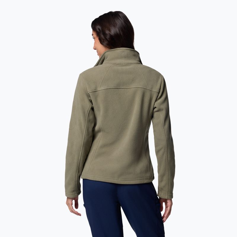 Felpa in pile Columbia Fast Trek II donna verde pietra 2
