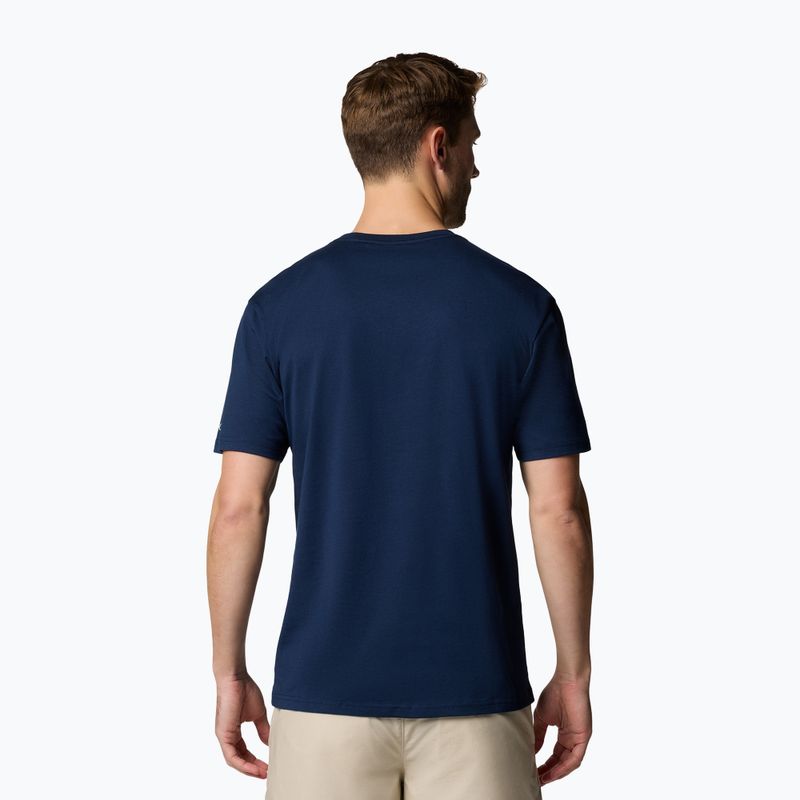 Columbia Path Lake Graphic Tee II - Maglietta da uomo in stile college navy 3