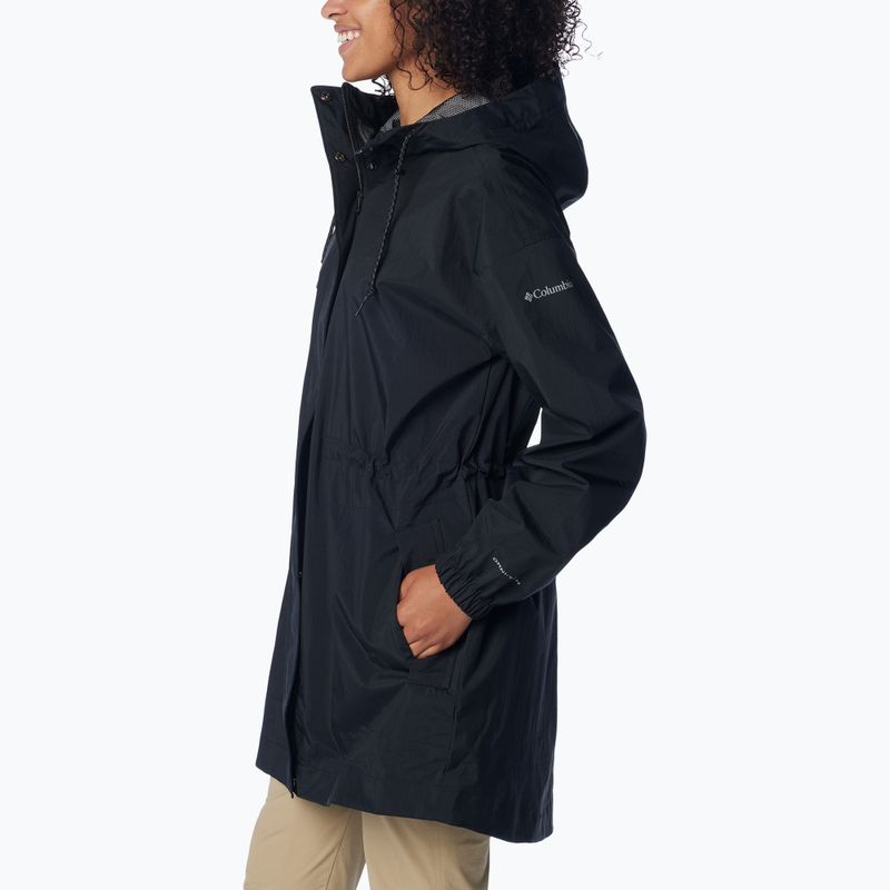 Columbia giacca ibrida donna Splash Side II parka nero crinkle 3