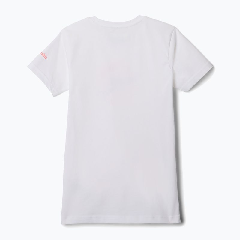 Columbia Mission Lake Graphic, camicia da trekking per bambini, bianca e con trama a forma d'acqua 2