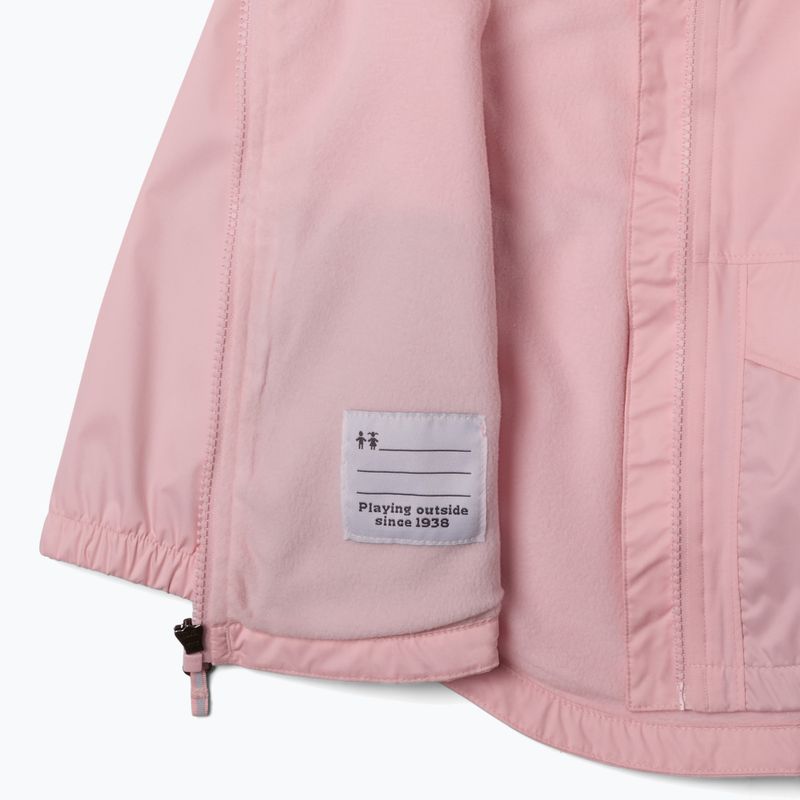 Giacca antipioggia Columbia Rainy Trails II Fleece satin rosa per bambini 3