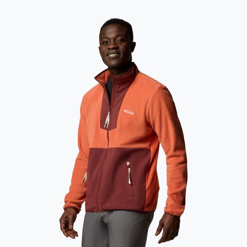 Felpa Columbia Sequoia Grove FZ Fleece Tuscan?Spice da uomo 4
