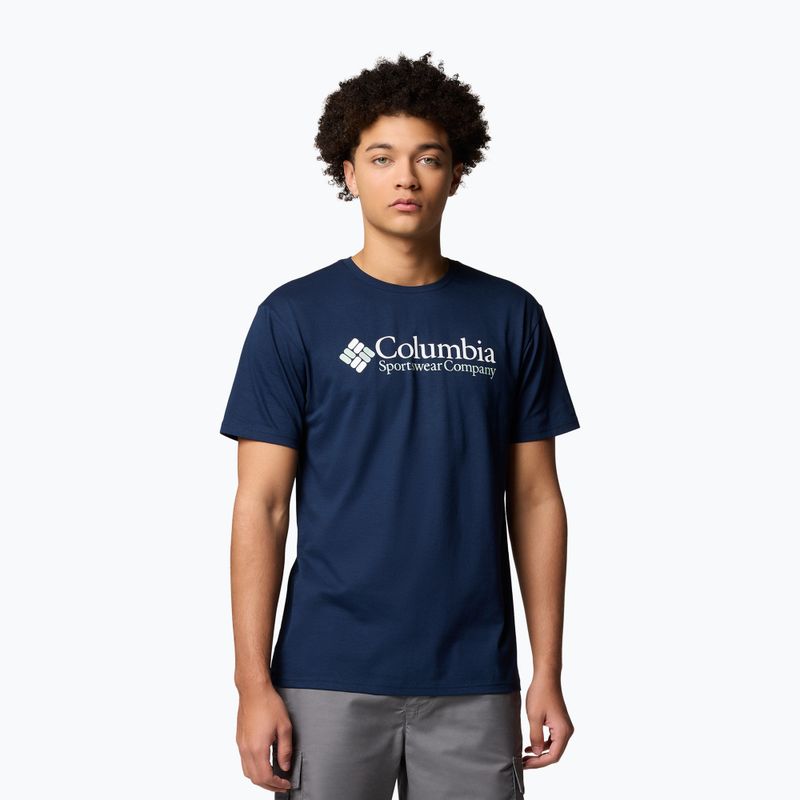 Columbia CSC Basic Logo - Maglietta da uomo collegiale navy