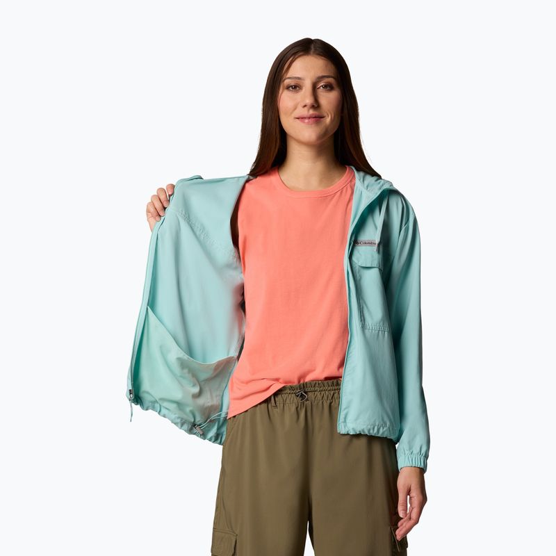 Felpa trekking donna Columbia Skien Valley con cappuccio spray 5