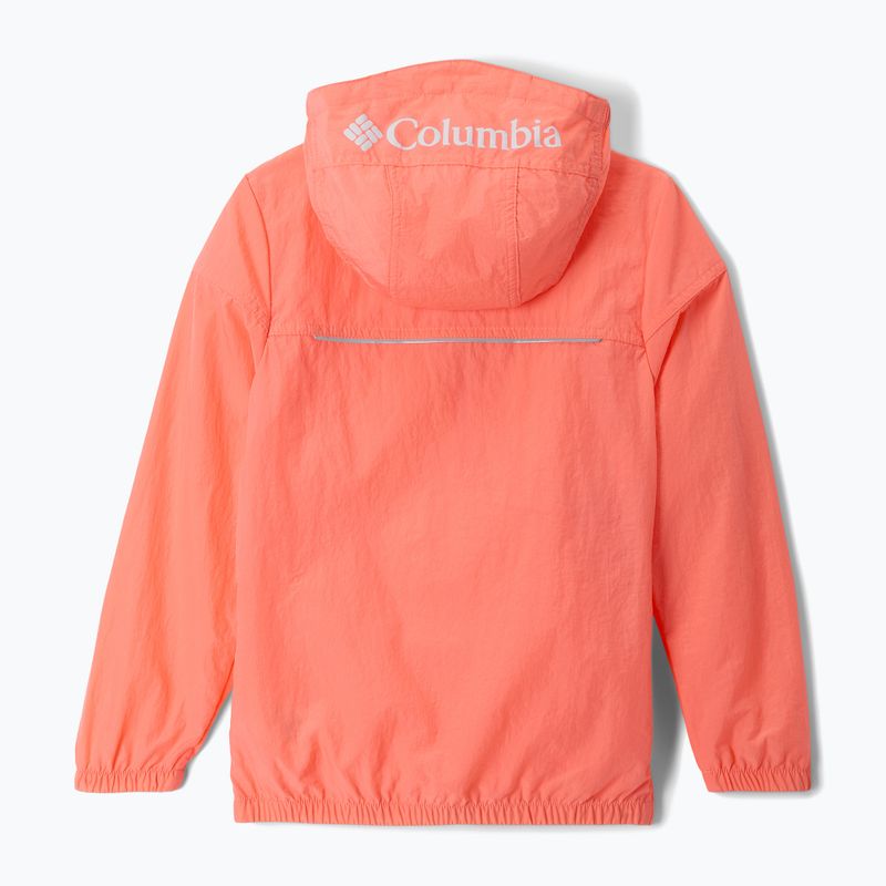 Giacca Columbia Challenger II Windbreaker da bambino corallo caldo 2