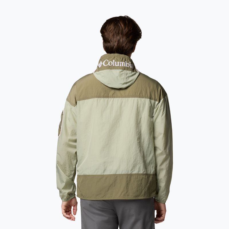 Giacca antivento da uomo Columbia Challenger II Windbreaker safari/stone green 2