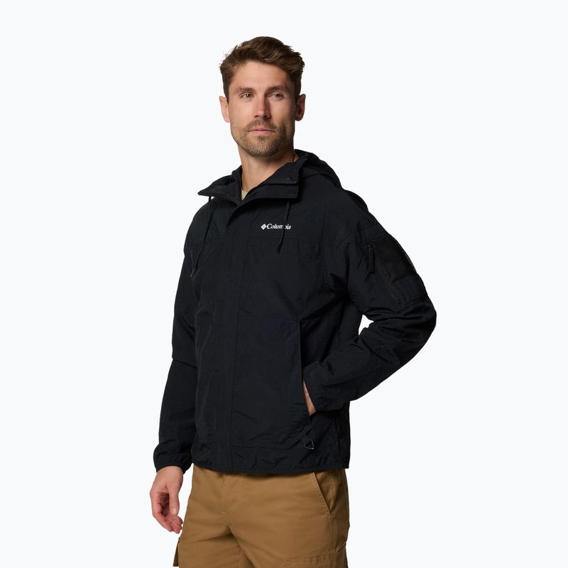 Giacca softshell Columbia Challenger II Windbreaker nera da uomo 3