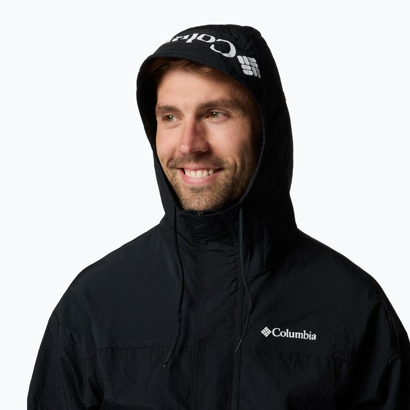Giacca softshell Columbia Challenger II Windbreaker nera da uomo 4