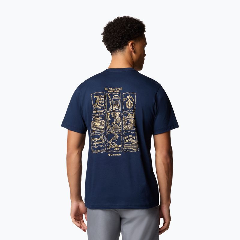 Maglietta Columbia Kettle River Back Graphic Tee da uomo in stile college navy 2