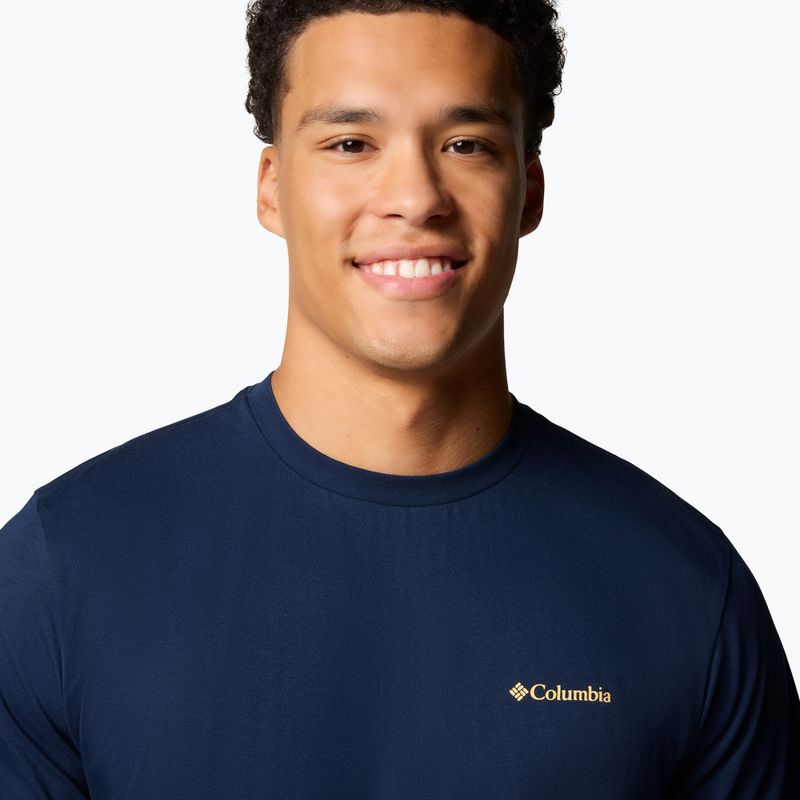 Maglietta Columbia Kettle River Back Graphic Tee da uomo in stile college navy 4
