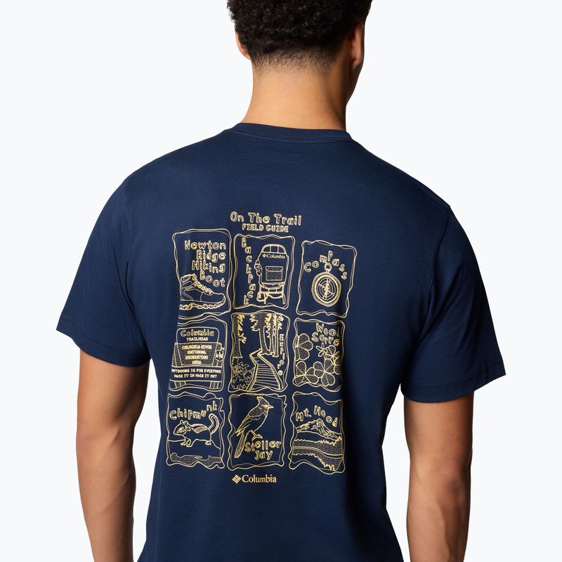 Maglietta Columbia Kettle River Back Graphic Tee da uomo in stile college navy 5