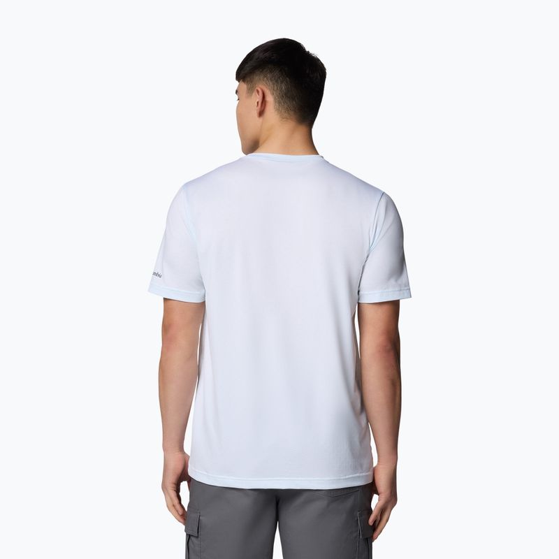 Maglietta Columbia Ice Lake II SS Tee bianca/peak direction da uomo 2