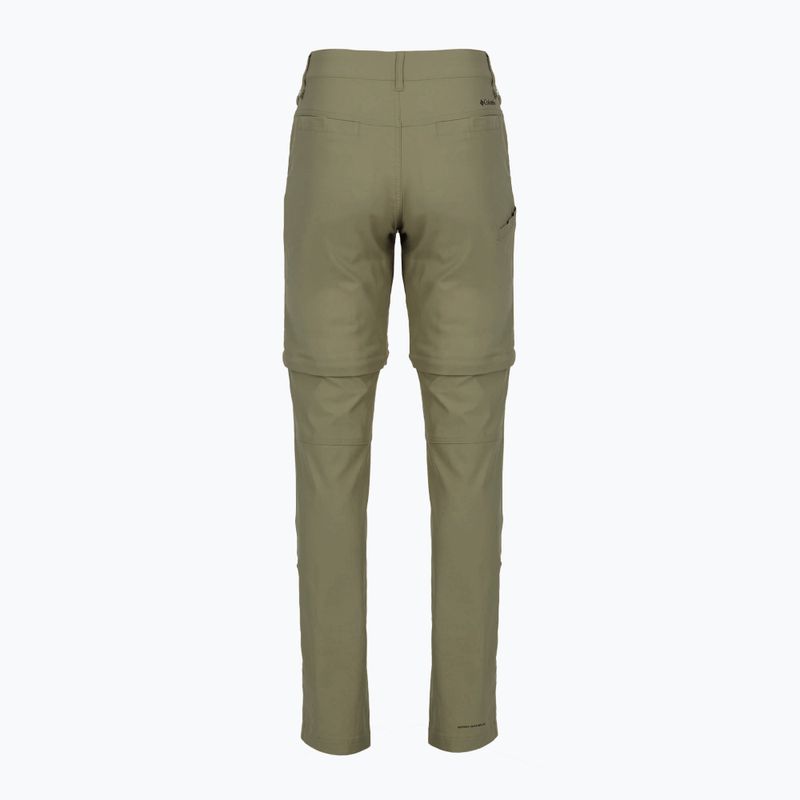 Pantaloni da trekking Columbia Leslie Falls Convertible verde pietra da donna 10