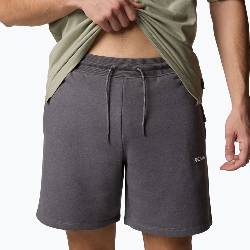 Pantaloncini da trekking Columbia Meridian Creek city grigio/erba da uomo 5