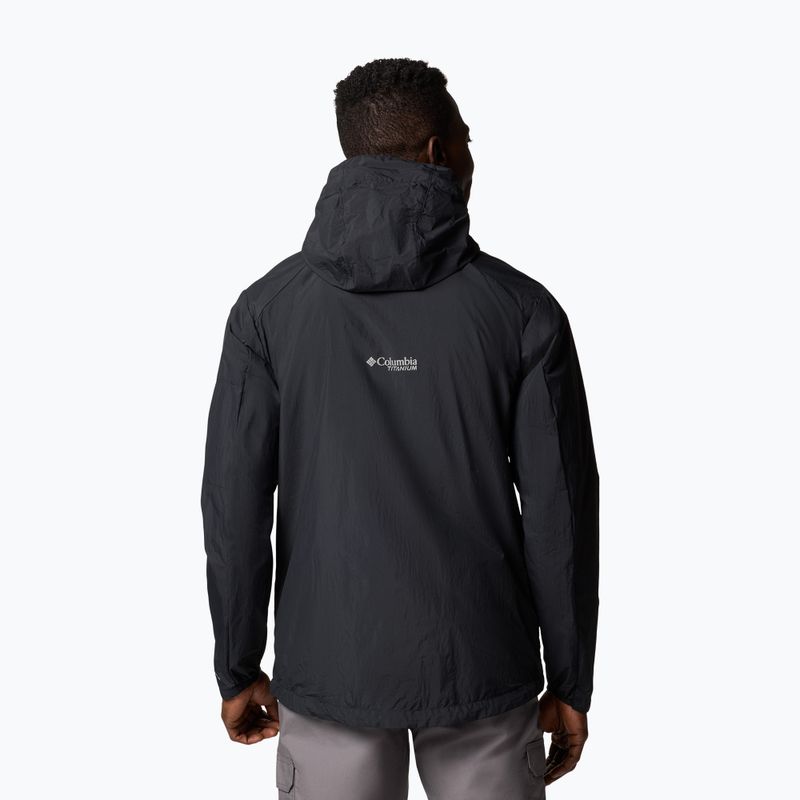 Giacca a vento Columbia Loop Trail II Uomo nero 3
