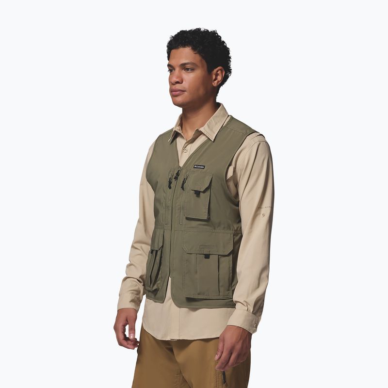 Gilet trekking da uomo Columbia Silver Ridge Utility stone green 5